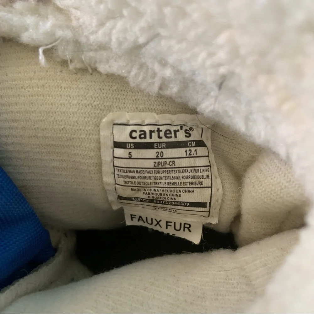 Carter’s Sherpa Zip Up Snow Boots